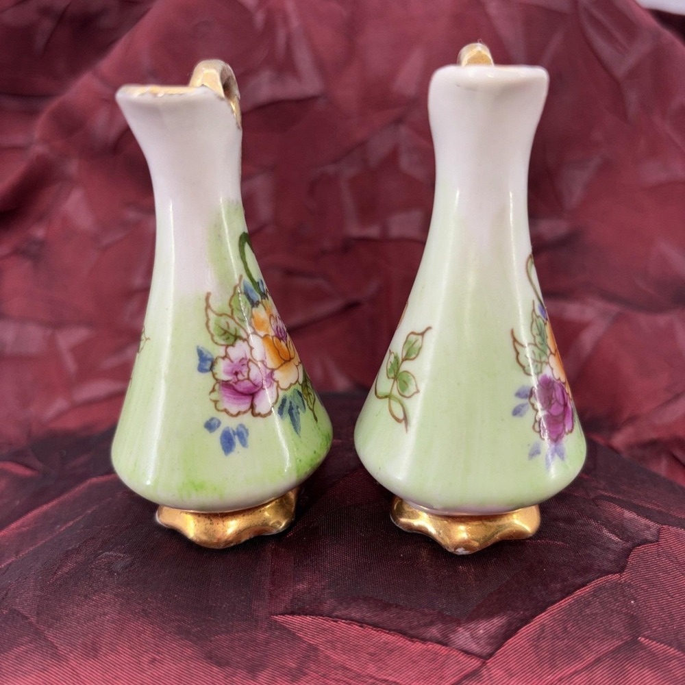Vintage Ucagco Japan‎ Hand Painted Porcelain Mini Vase/ Pitchers Decorative GVC - Picture 2 of 16